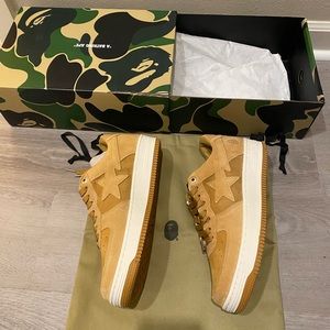 Bape Bapesta brown khaki